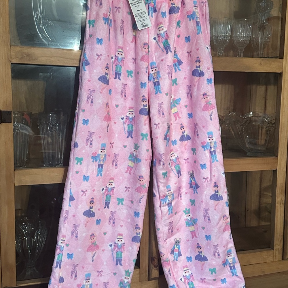 Iscream Pink Nutcracker Pajama Pants New!